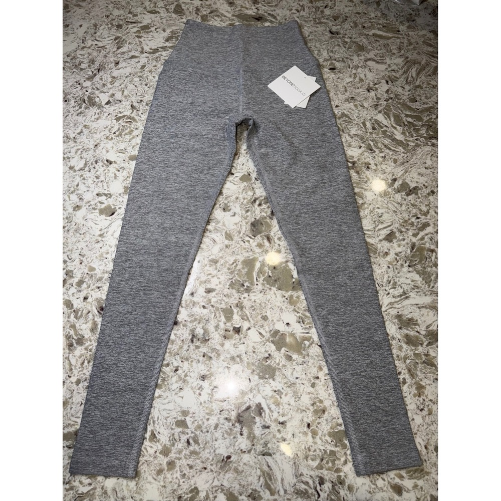 Beyond Yoga Spacedye Midi High Waisted Legging, Heather Gray , size XSmall